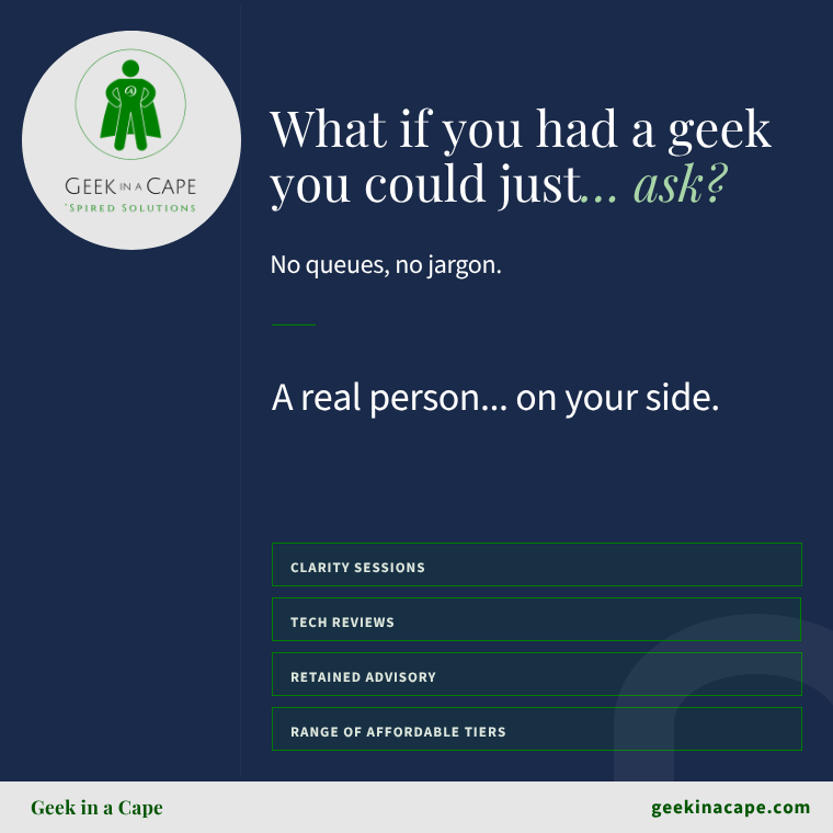 What if you had a geek you could just ask?